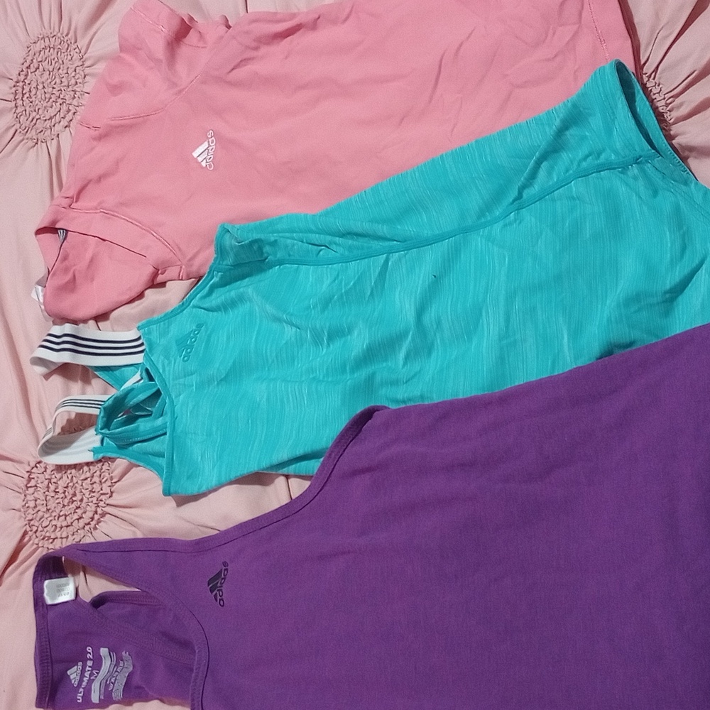 3 adidas shirts